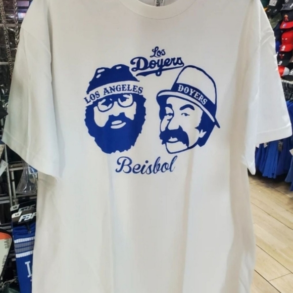 L.A. Dodgers Cheech & Chong T-Shirt - Picture 1 of 5